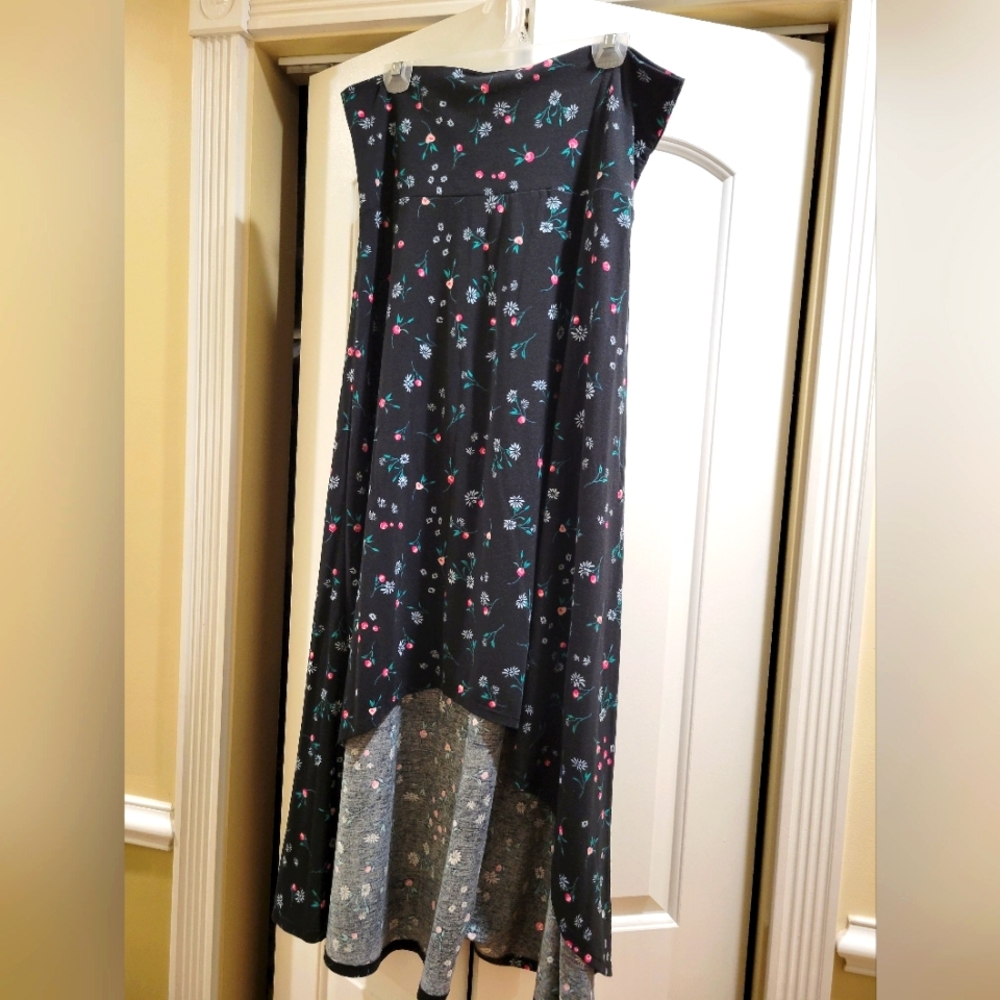 LulaRoe Olivia Floral Print Maxi Skirt/Dress